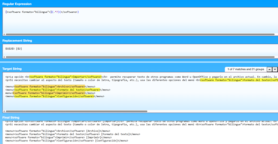 Regex Hero sirve comprobar el funcionamiento de nuestras reglas